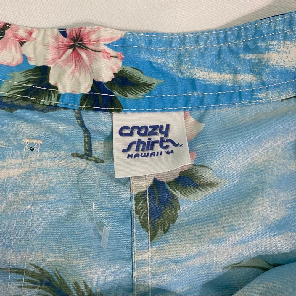 Vintage Crazy shirts Hawaii ‘64 board shorts Size 7